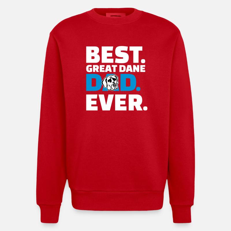 Dogge - Heavyweight Oversized Organic Crew Neck Made in EU - Rot