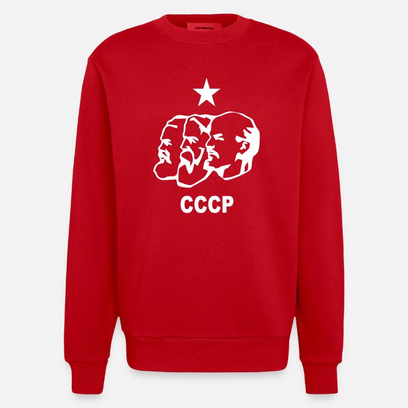 Russland - Sweat bio épais oversize fabriqué en UE - rouge