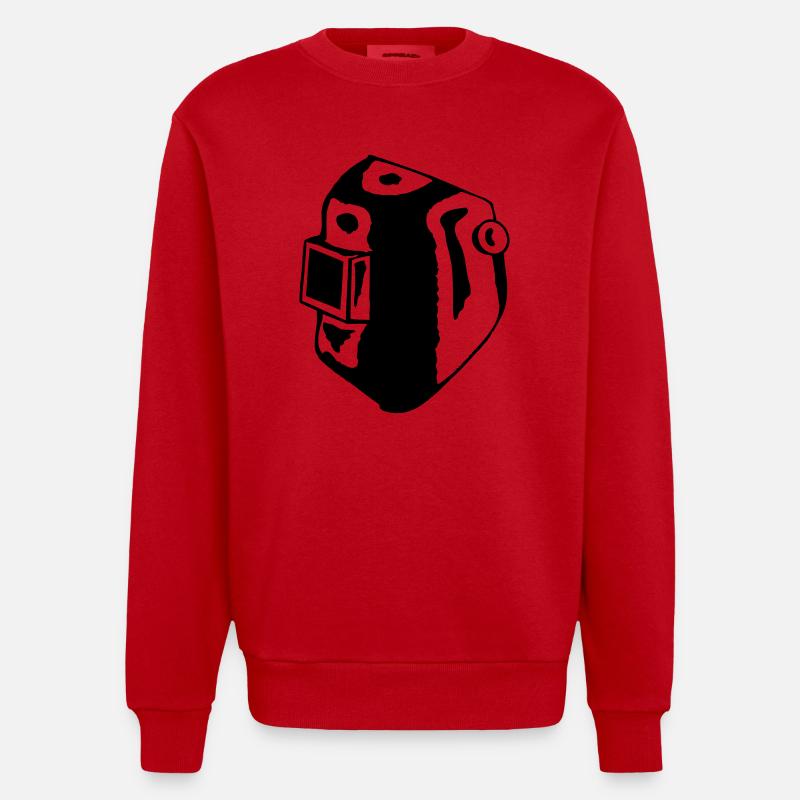 Welding Helmet - Sweat bio épais oversize fabriqué en UE - rouge