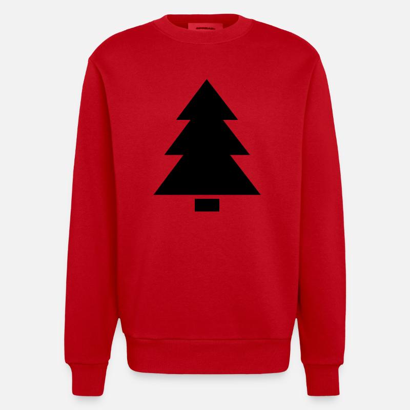 Baum - Heavyweight Oversized Organic Crew Neck Made in EU - Rot