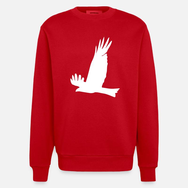 aigle - Sweat bio épais oversize fabriqué en UE - rouge