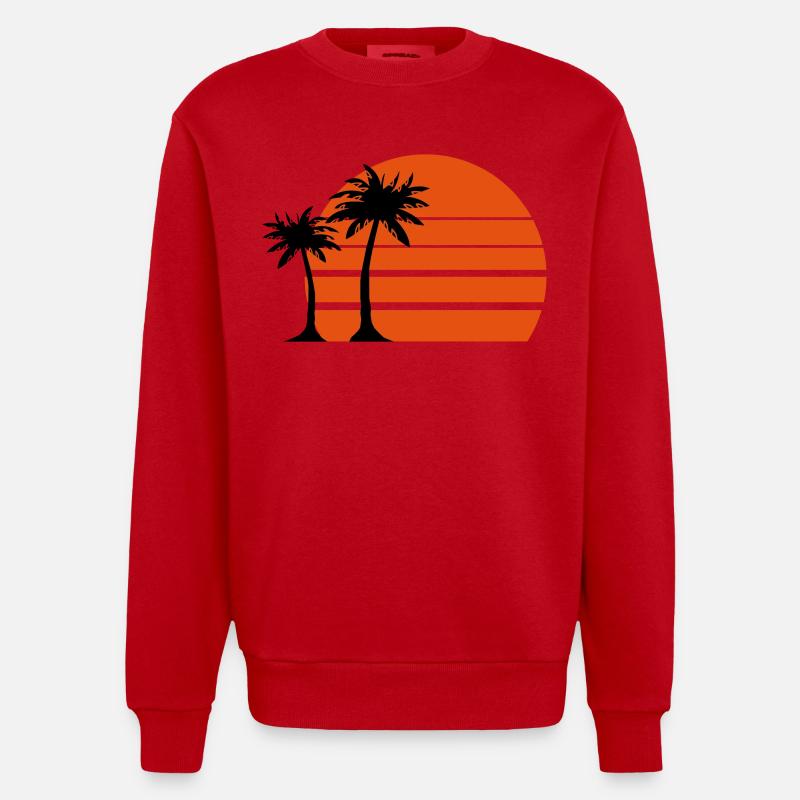 insel - Sweat bio épais oversize fabriqué en UE - rouge