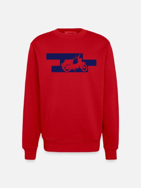 Schwalbe KR50 - Heavyweight Oversized Organic Crew Neck Made in EU - Rot