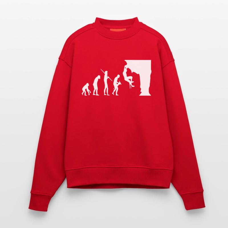 Climbing Evolution Heavyweight Oversized Organic Crew Neck Made in EU