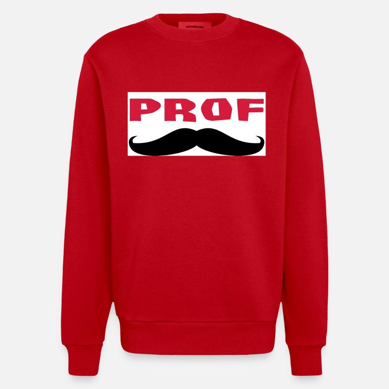 PROF - Sweat bio épais oversize fabriqué en UE - rouge