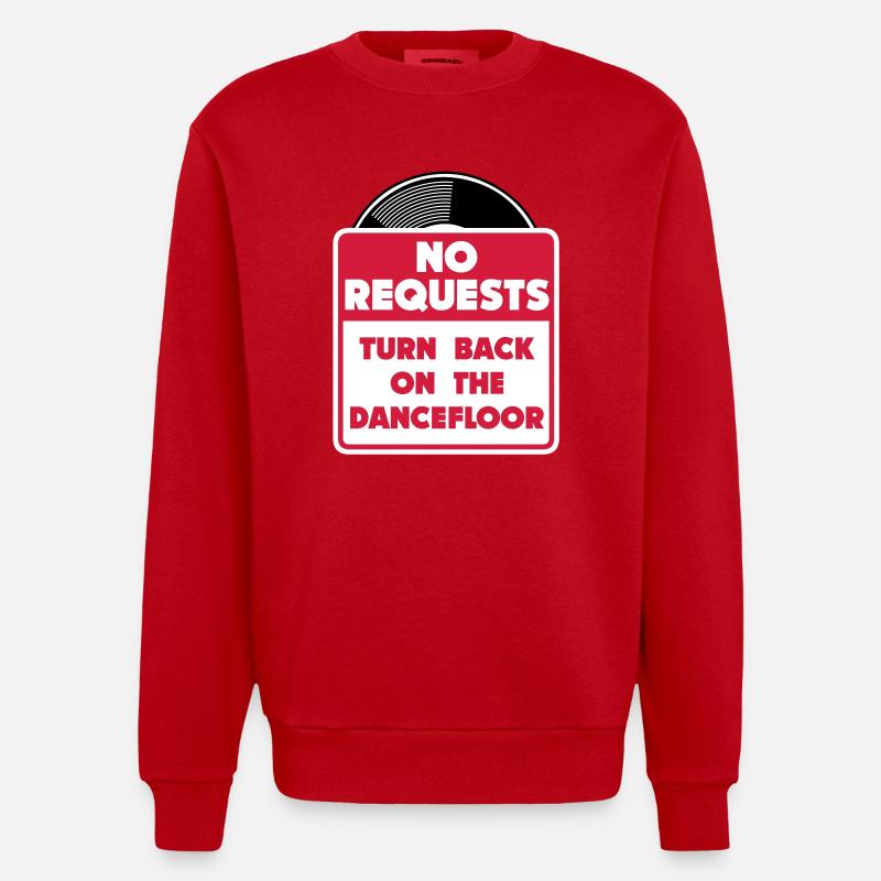 no_requests_03 - Sweat bio épais oversize fabriqué en UE - rouge