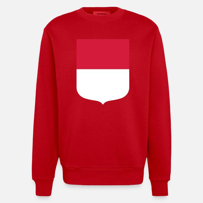 Hesse - Sweat bio épais oversize fabriqué en UE - rouge