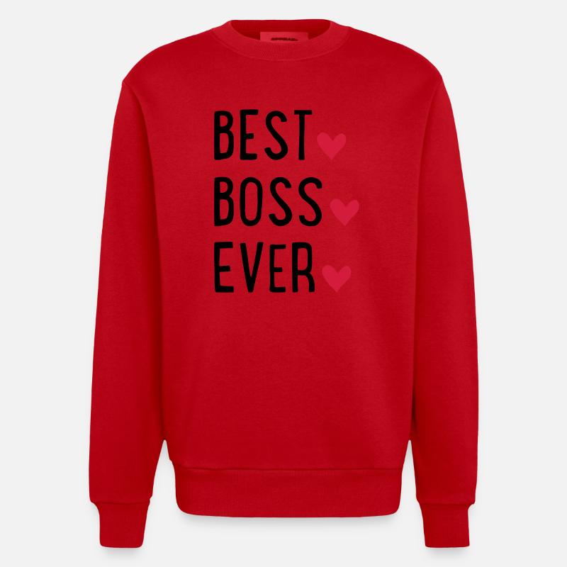 BOSS - Heavyweight Oversized Organic Crew Neck Made in EU - red
