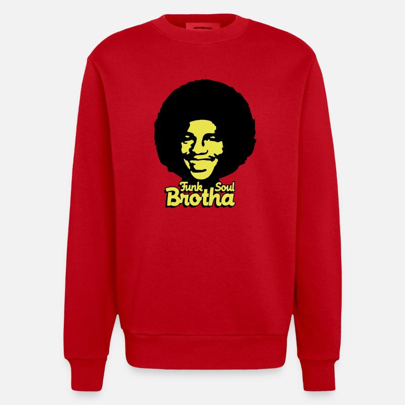 funksoulbrotha2 - Sweat bio épais oversize fabriqué en UE - rouge