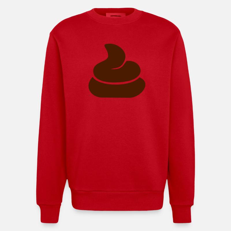 Scheisse - Heavyweight Oversized Organic Crew Neck Made in EU - Rot