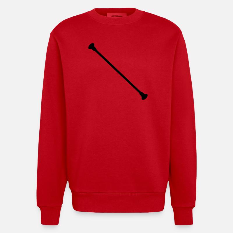 baton de twirling Twirling bâton - Sweat bio épais oversize fabriqué en UE - rouge