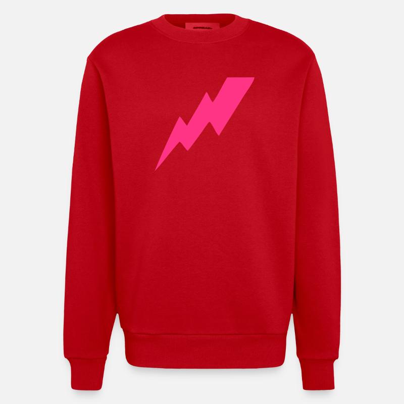 Blitz - Heavyweight Oversized Organic Crew Neck Made in EU - Rot