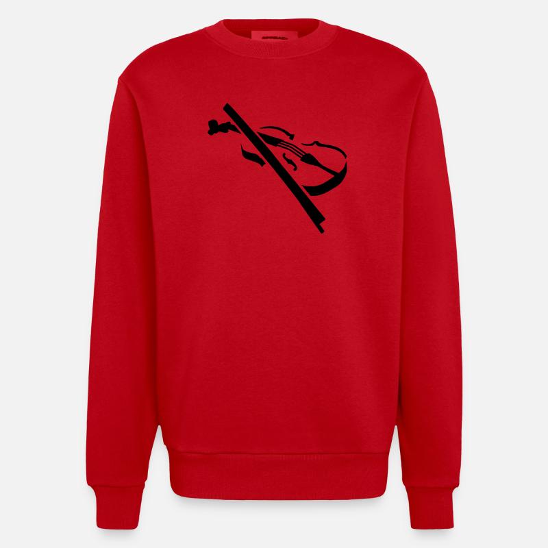 Geige - Heavyweight Oversized Organic Crew Neck Made in EU - Rot