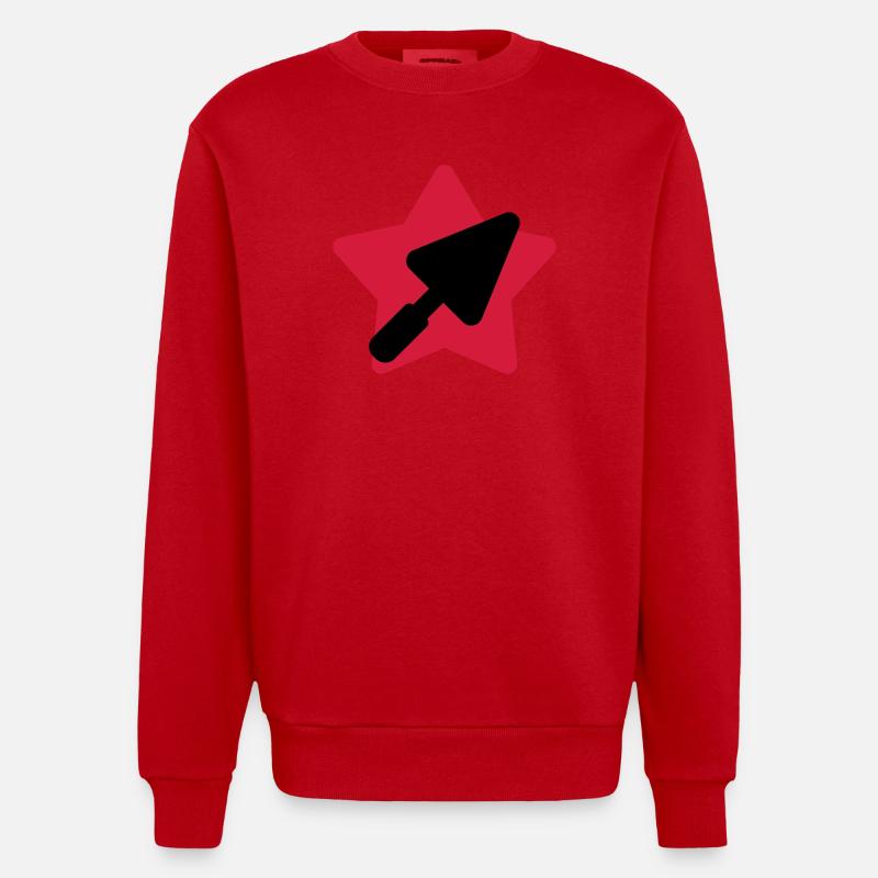 Maçon / Maçonnerie / Construction / Chantier - Sweat bio épais oversize fabriqué en UE - rouge