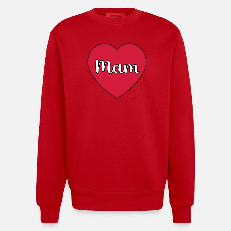 Maman Hart - Sweat bio épais oversize fabriqué en UE - rouge
