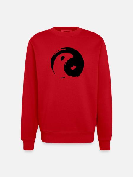 yinyang - Sweat bio épais oversize fabriqué en UE - rouge