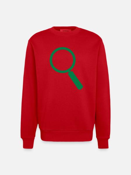 loupe 401 - Sweat bio épais oversize fabriqué en UE - rouge