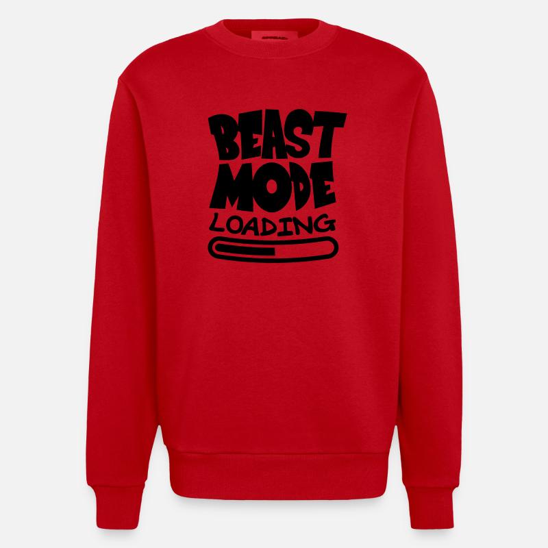 Beast ModeLoading Design - Sweat bio épais oversize fabriqué en UE - rouge