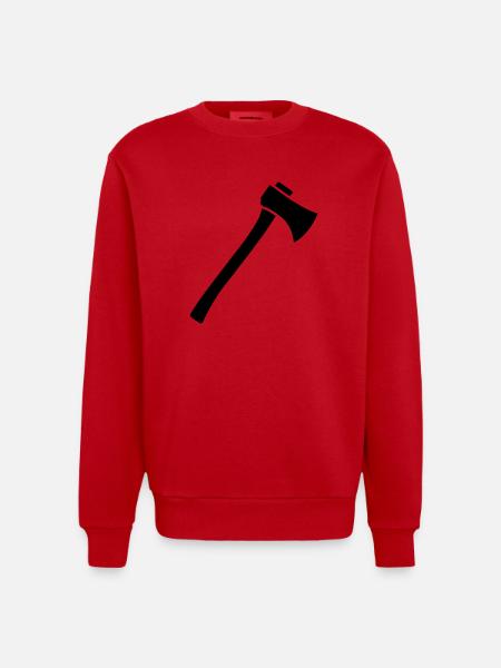 Hache - Sweat bio épais oversize fabriqué en UE - rouge