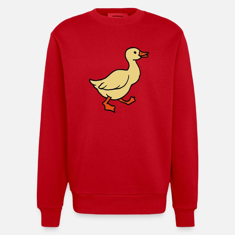 goose - Sweat bio épais oversize fabriqué en UE - rouge