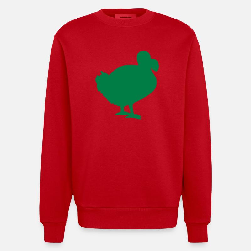 Dodo - Sweat bio épais oversize fabriqué en UE - rouge