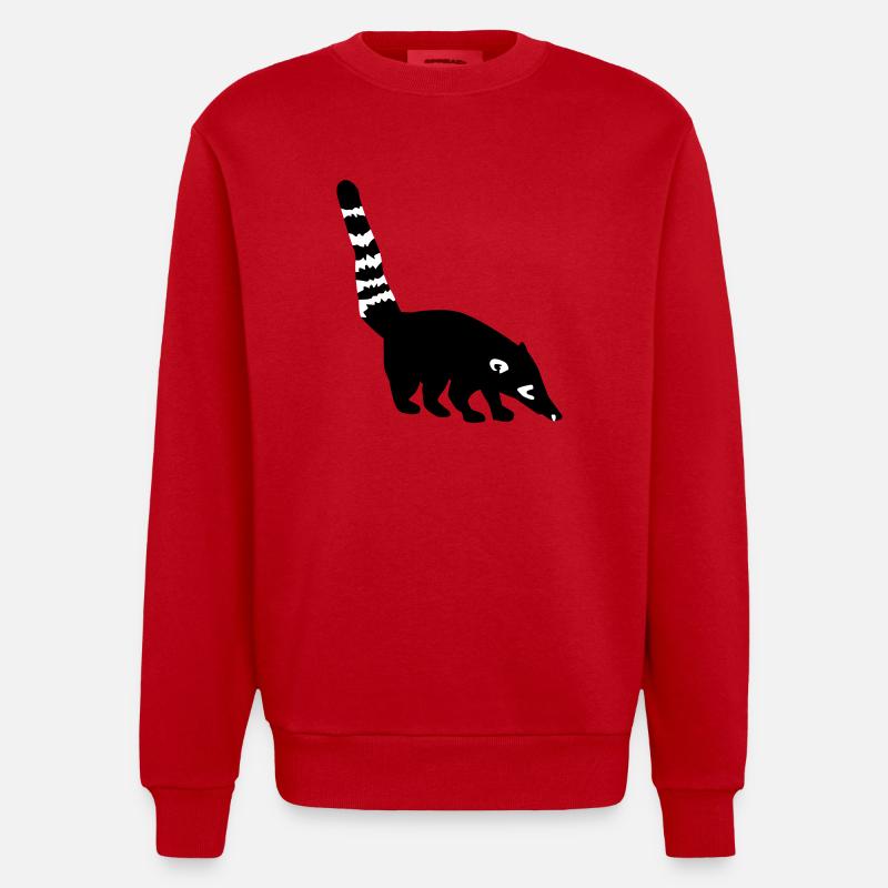 Coati - Sweat bio épais oversize fabriqué en UE - rouge