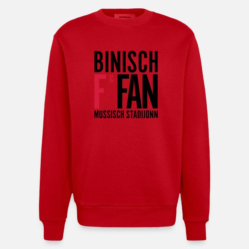 Stadijonn - Heavyweight Oversized Organic Crew Neck Made in EU - Rot