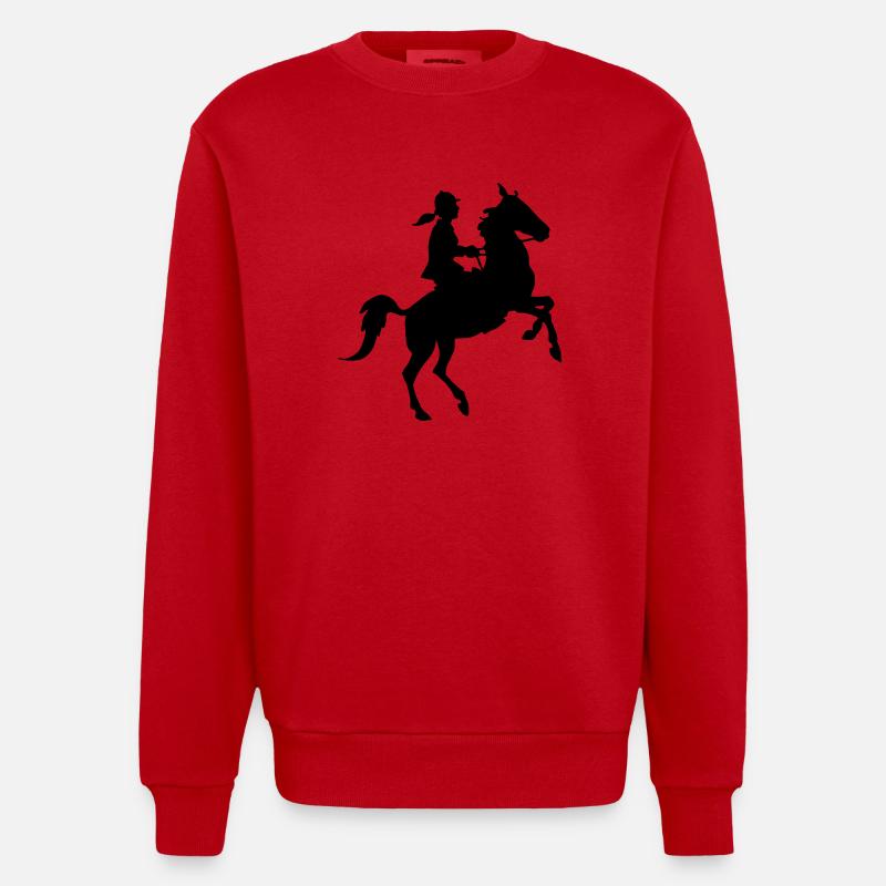 Cavalière - Sweat bio épais oversize fabriqué en UE - rouge