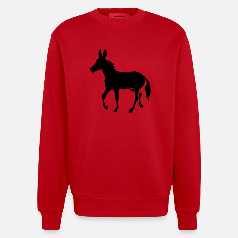 Muli - Heavyweight Oversized Organic Crew Neck Made in EU - Rot