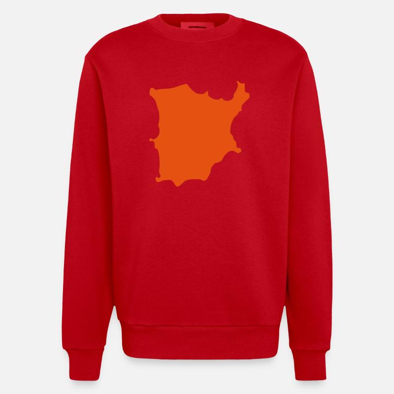 Koh Samui - Heavyweight Oversized Organic Crew Neck Made in EU - Rot