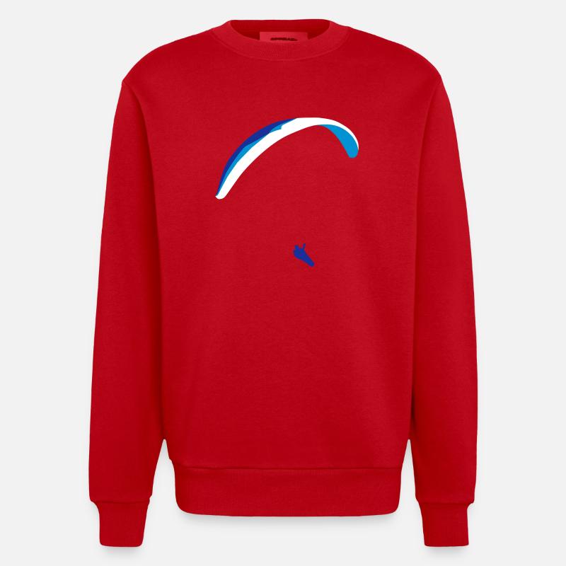 Paraglider XC - Sweat bio épais oversize fabriqué en UE - rouge