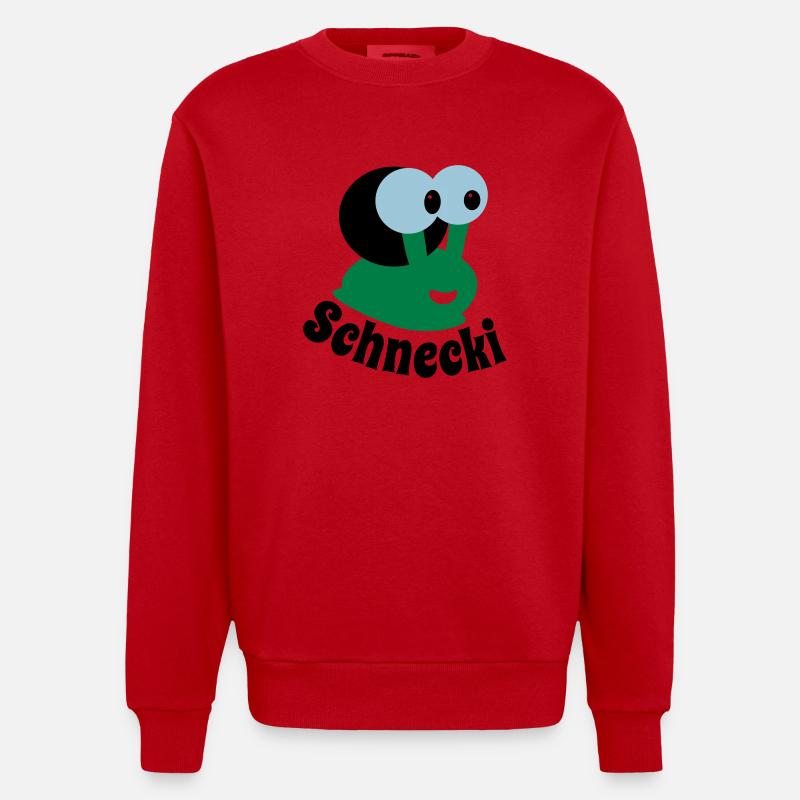 Schnecki - Heavyweight Oversized Organic Crew Neck Made in EU - Rot