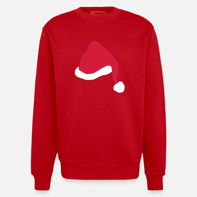 weihnachten - Heavyweight Oversized Organic Crew Neck Made in EU - Rot