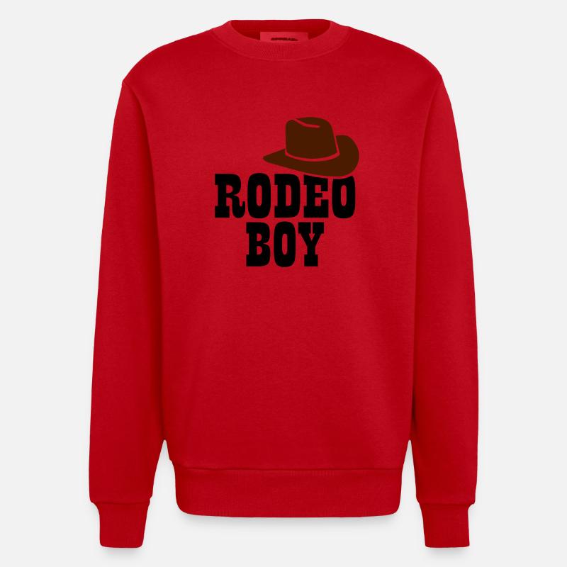Rodeo - Heavyweight Oversized Organic Crew Neck Made in EU - Rot
