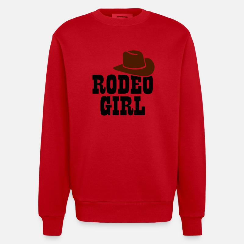 Rodeo - Heavyweight Oversized Organic Crew Neck Made in EU - Rot