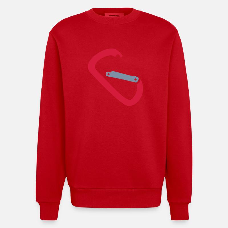 carabine - Sweat bio épais oversize fabriqué en UE - rouge