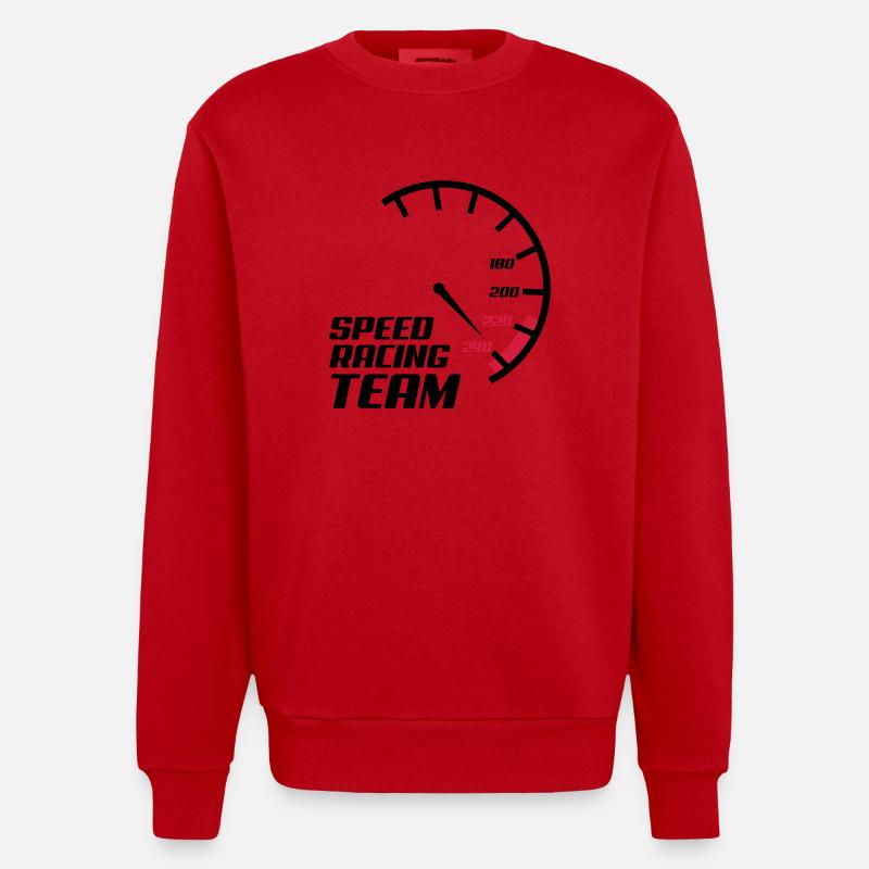 tacho2 - Sweat bio épais oversize fabriqué en UE - rouge