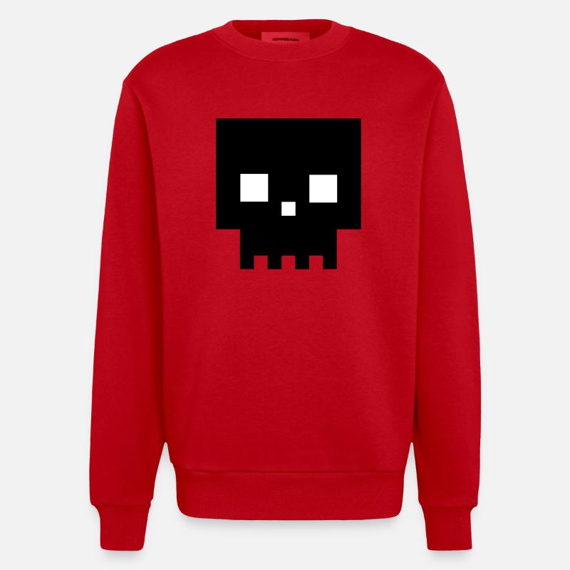 Deadhead - Sweat bio épais oversize fabriqué en UE - rouge