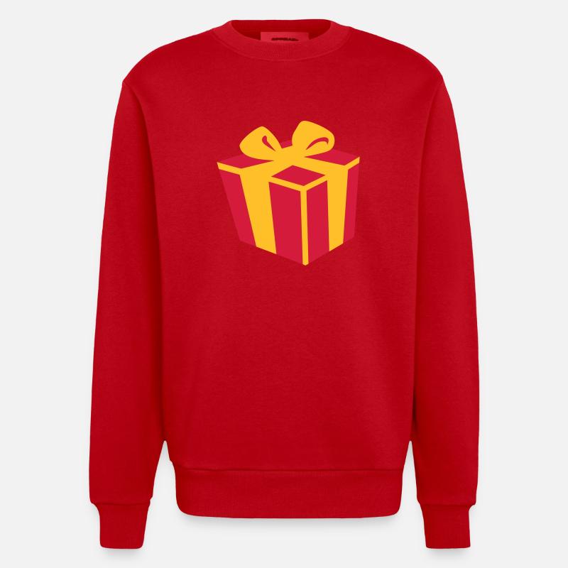 Geschenk - Heavyweight Oversized Organic Crew Neck Made in EU - Rot