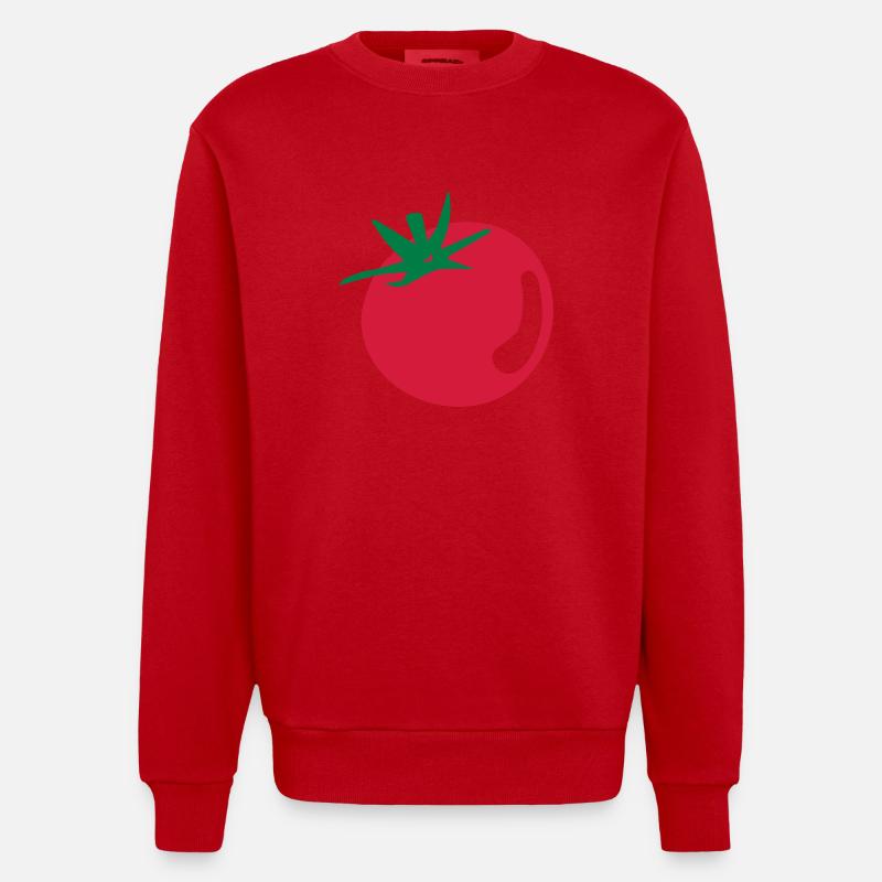 Tomate - Sweat bio épais oversize fabriqué en UE - rouge