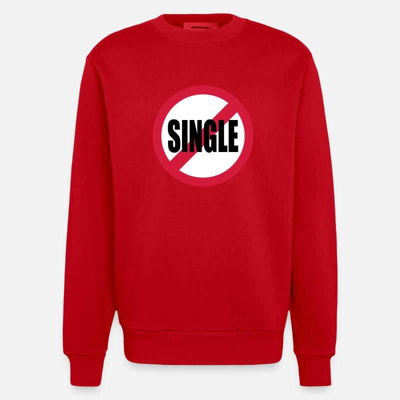 unique - Sweat bio épais oversize fabriqué en UE - rouge