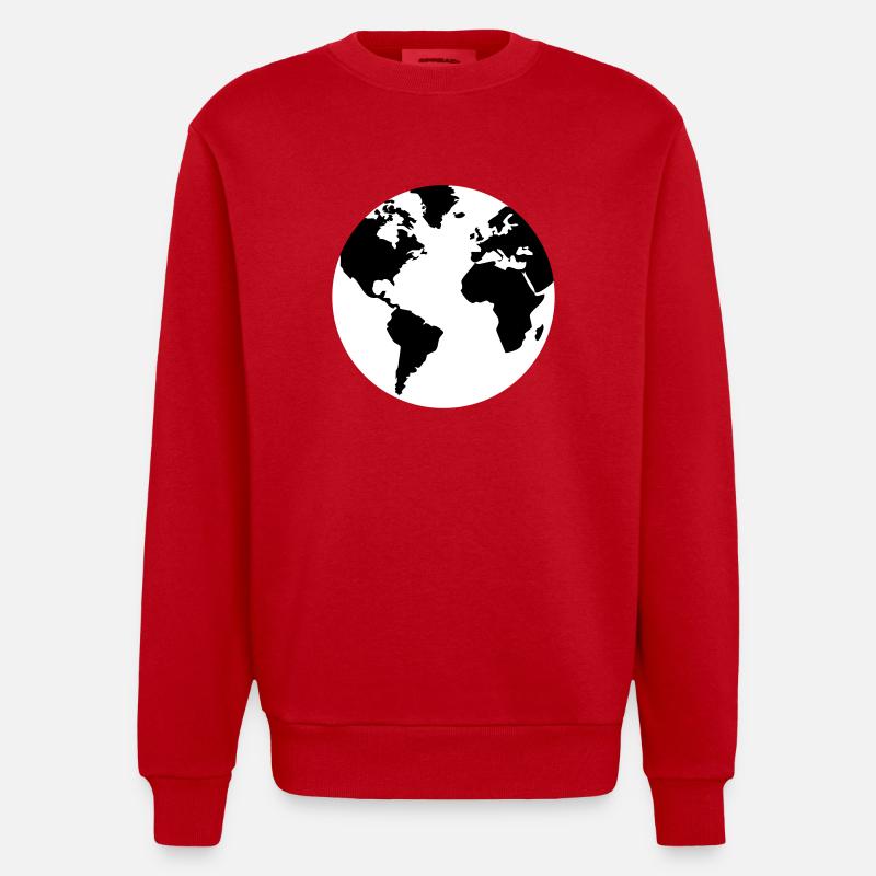 Terre - Terre - Sweat bio épais oversize fabriqué en UE - rouge