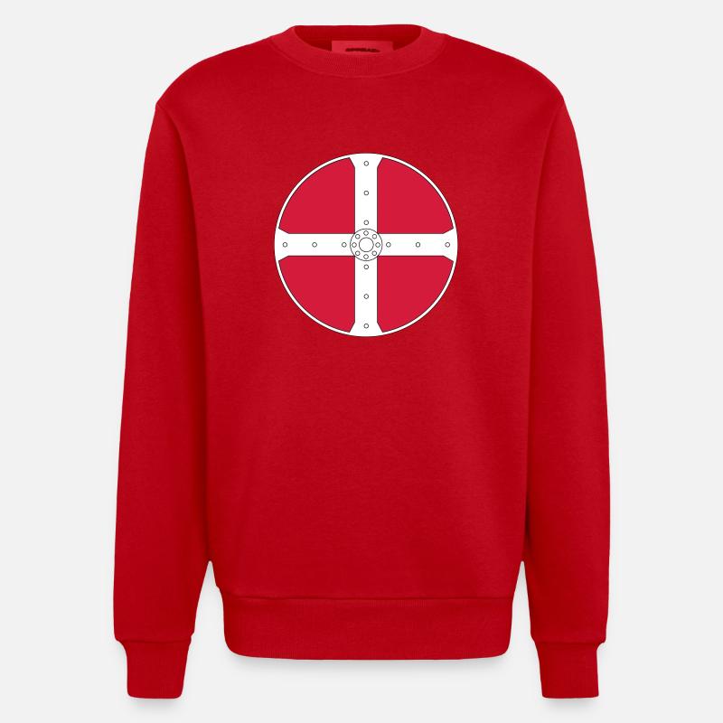 Viking - Sweat bio épais oversize fabriqué en UE - rouge