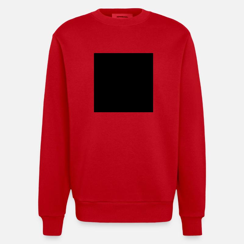 Quadrat - Heavyweight Oversized Organic Crew Neck Made in EU - Rot