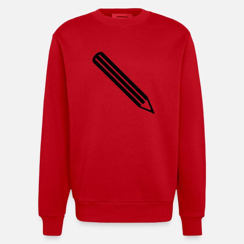 Stift - Heavyweight Oversized Organic Crew Neck Made in EU - Rot