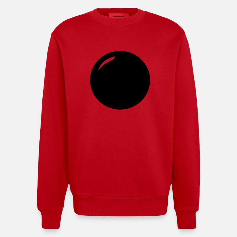 Kugel - Heavyweight Oversized Organic Crew Neck Made in EU - Rot