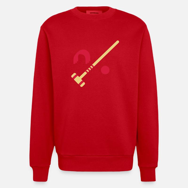Krocket - Heavyweight Oversized Organic Crew Neck Made in EU - Rot