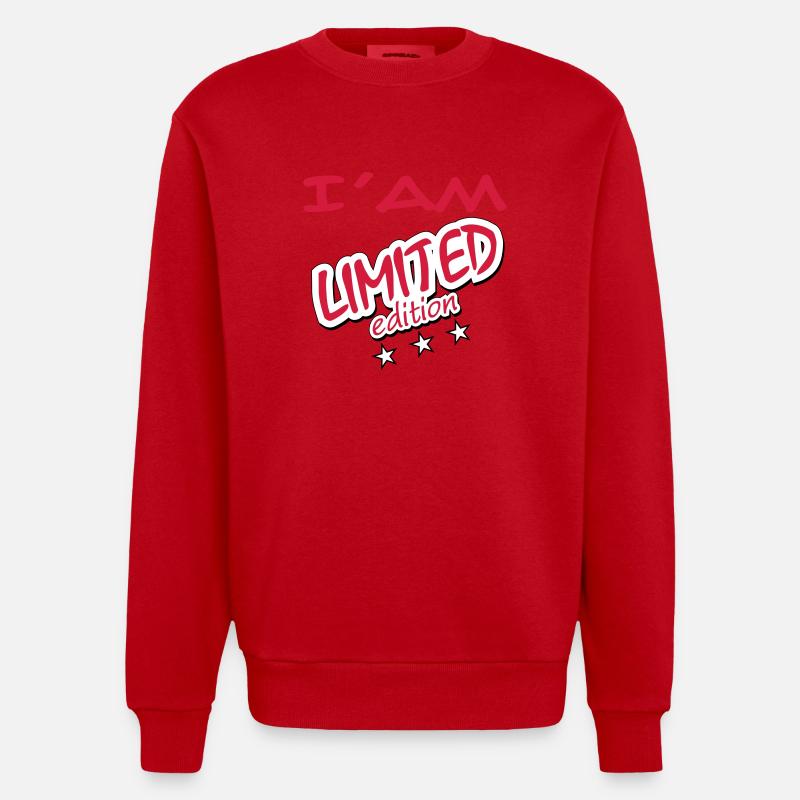 LIMITIERTE AUFLAGE - Heavyweight Oversized Organic Crew Neck Made in EU - Rot