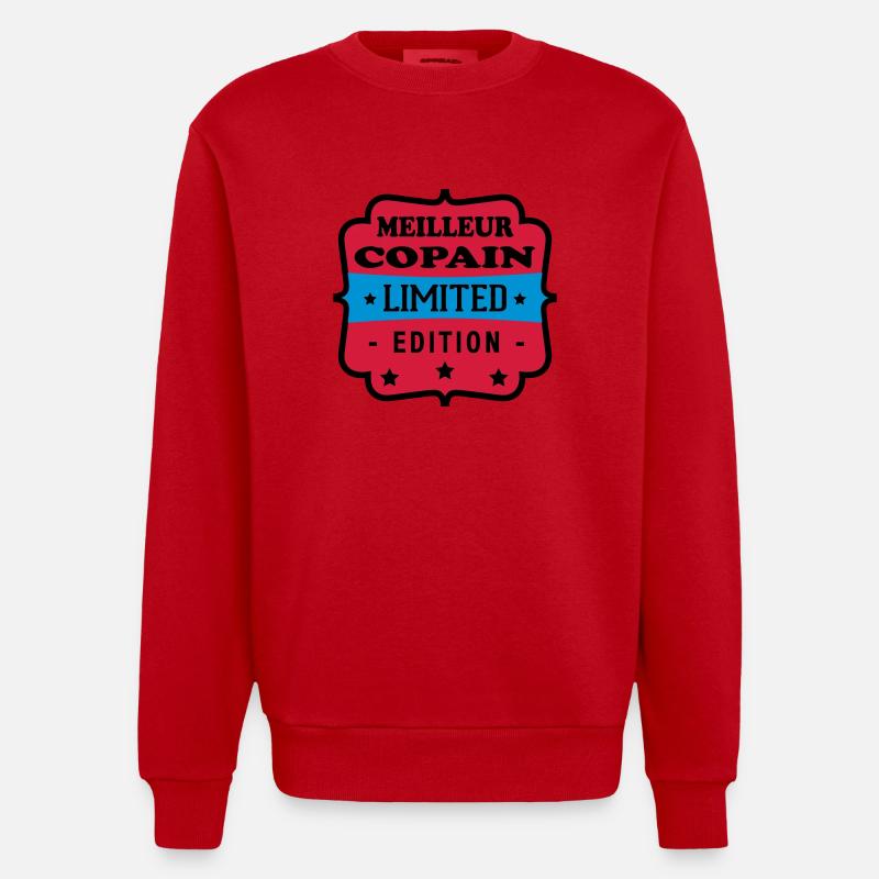 MEILLEUR COPAIN LIMITED EDITION - Sweat bio épais oversize fabriqué en UE - rouge