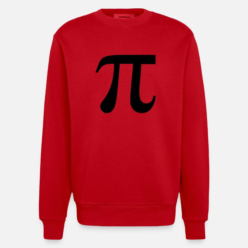 Pi - Sweat bio épais oversize fabriqué en UE - rouge